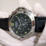 Copy Officine Panerai Firenze 1860 Automatic Watch SS Black Rubber Strap